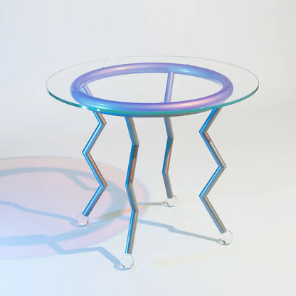Table ronde Medusa - Night Tales par Masanori Umeda - édition limitée - Memphis Milano-The Woods Gallery