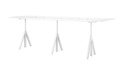 Tables de conférence ajustables L 360 cm - String Furniture-Blanc-The Woods Gallery