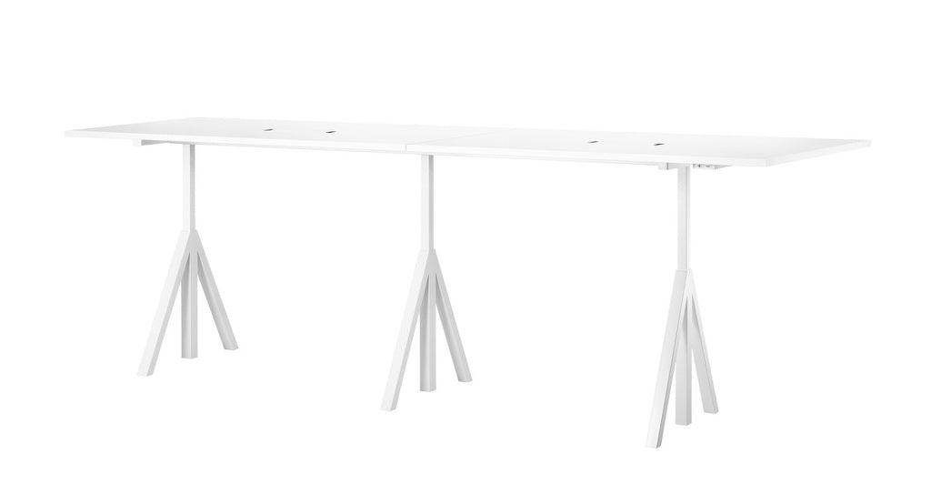 Tables de conférence ajustables L 360 cm - String Furniture-Blanc-The Woods Gallery