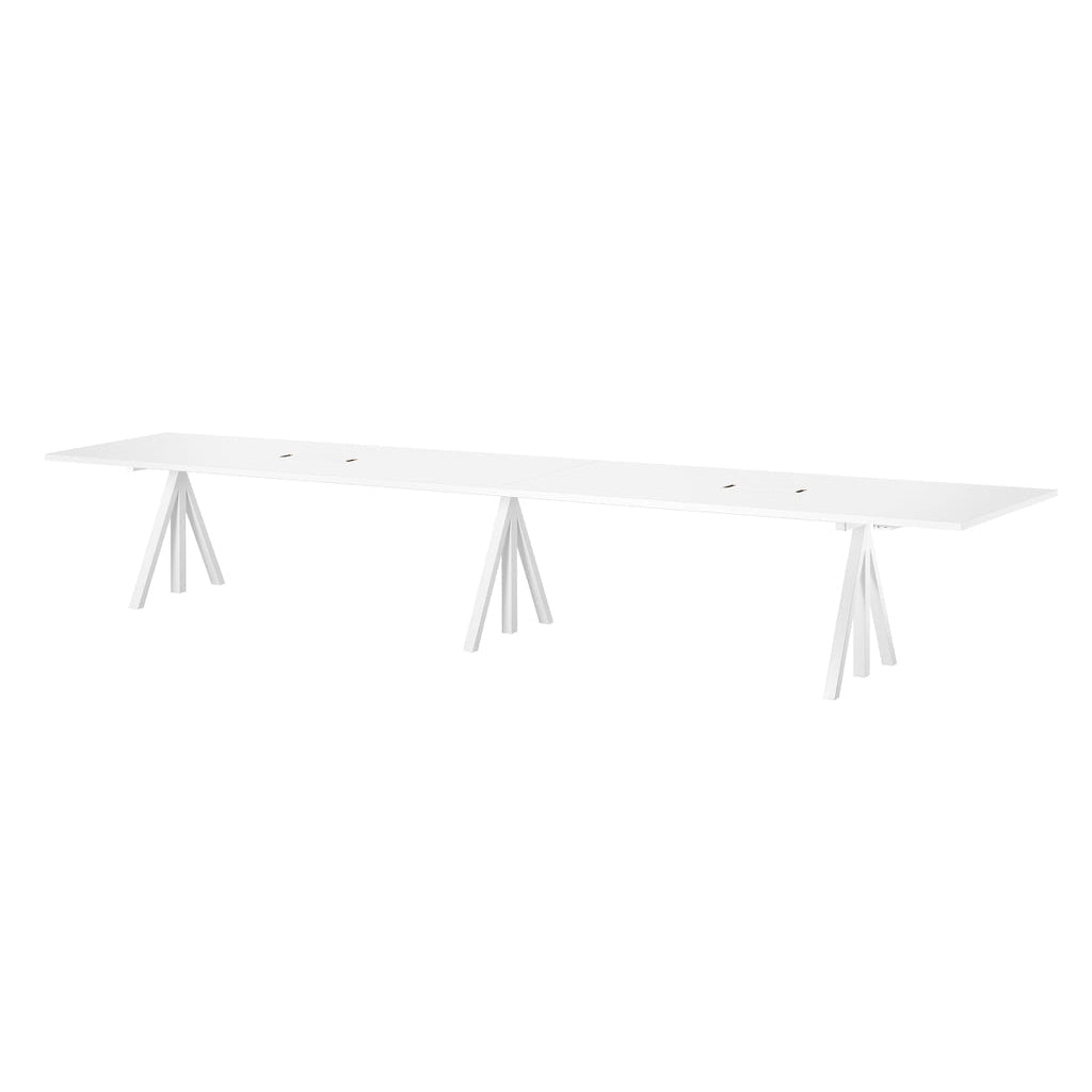 Tables de conférence ajustables L 360 cm - String Furniture-Blanc-The Woods Gallery