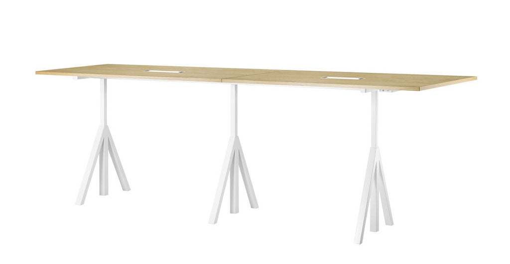 Tables de conférence ajustables L360- String Furniture-Blanc-The Woods Gallery