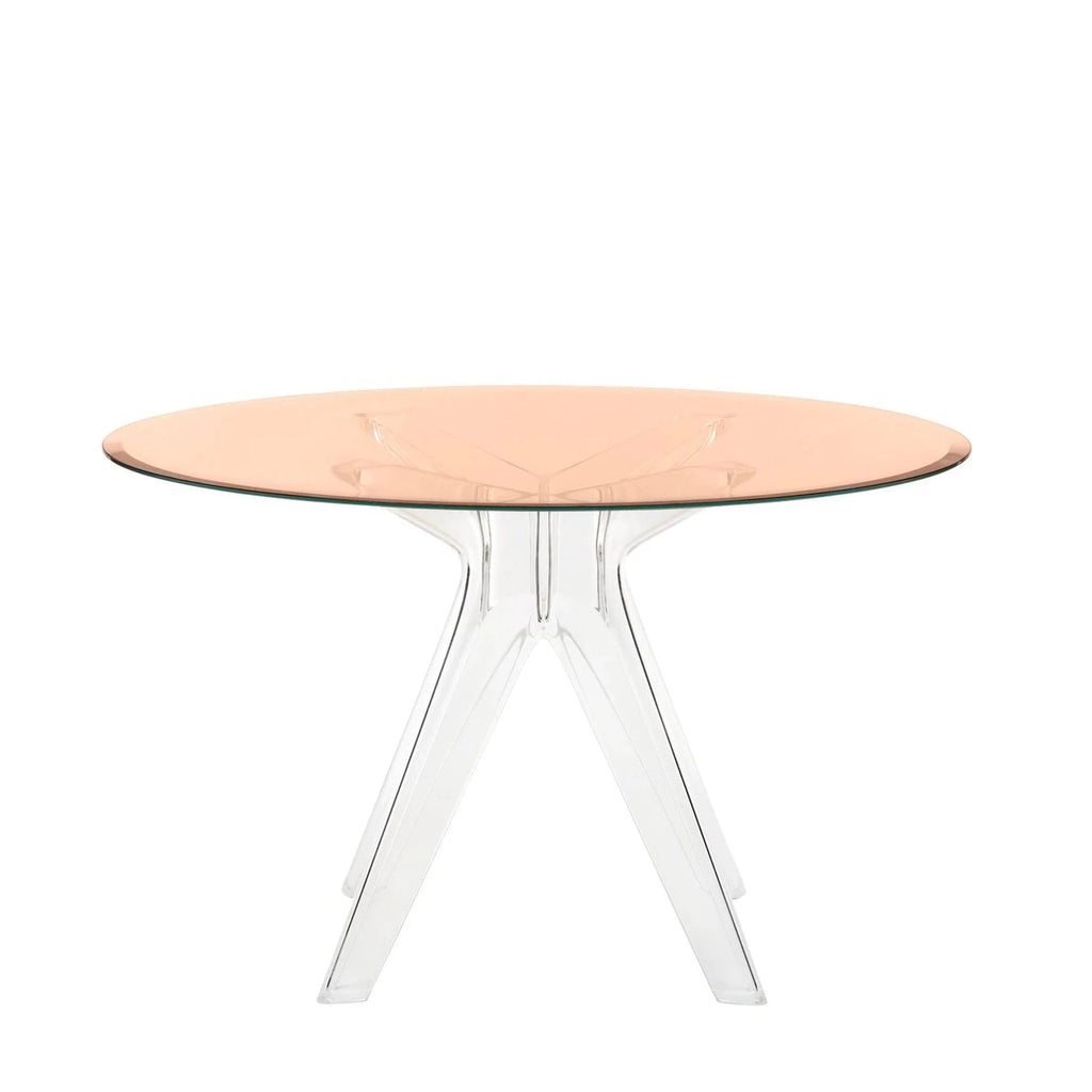 Tables rondes Sir Gio de Philippe Starck Ø 120 - Kartell-Bronze-Transparent-The Woods Gallery