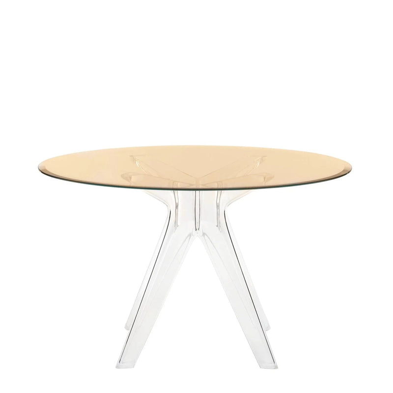 Tables rondes Sir Gio de Philippe Starck Ø 120 - Kartell-Bronze-Transparent-The Woods Gallery
