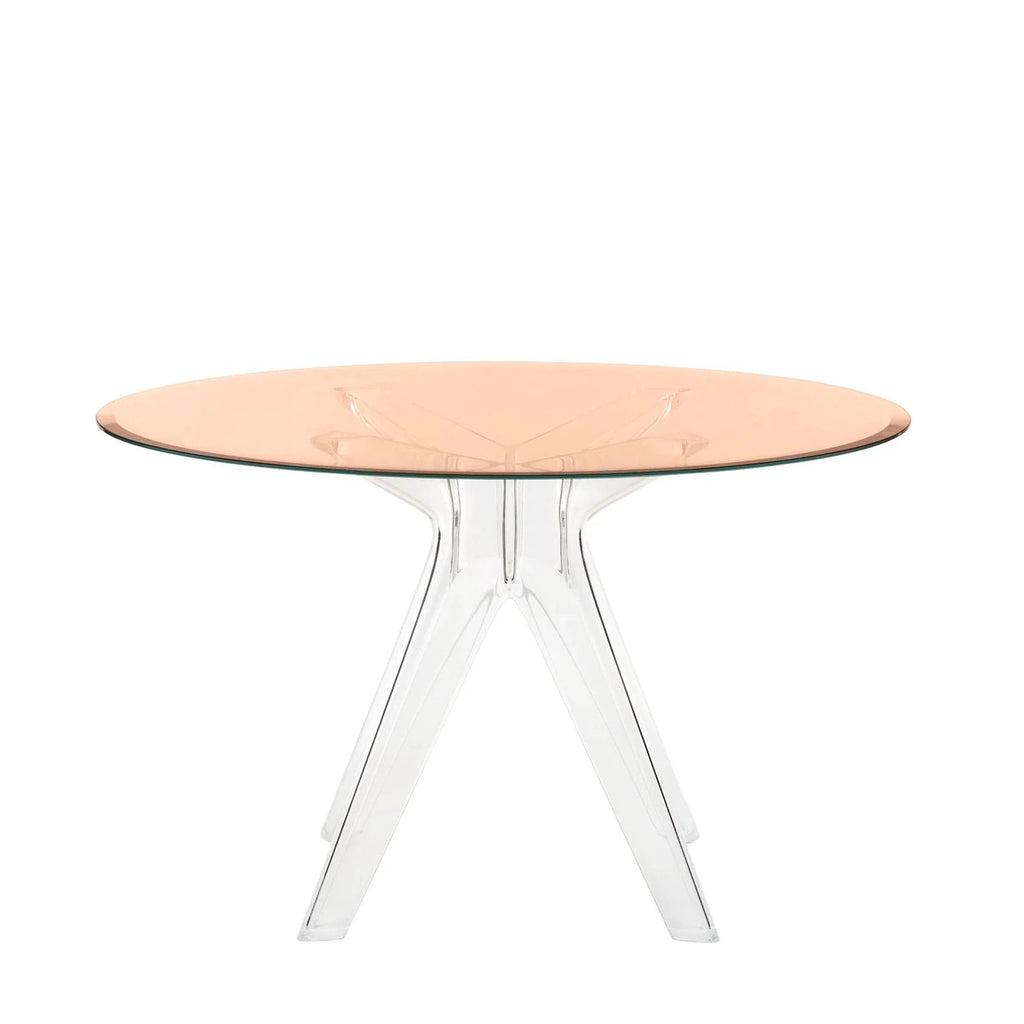 Tables rondes Sir Gio de Philippe Starck Ø 120 - Kartell-Rose-Transparent-The Woods Gallery