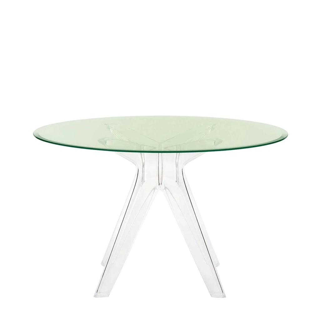 Tables rondes Sir Gio de Philippe Starck Ø 120 - Kartell-Vert-Transparent-The Woods Gallery