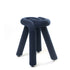 Tabouret Bold de Big Game - Moustache-Bleu foncé, vue de trois quarts-The Woods Gallery