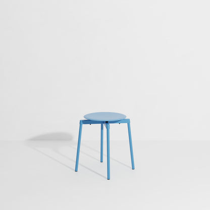 Tabouret Fromme de Tom Chung - Petite Friture-Bleu Ciel-The Woods Gallery