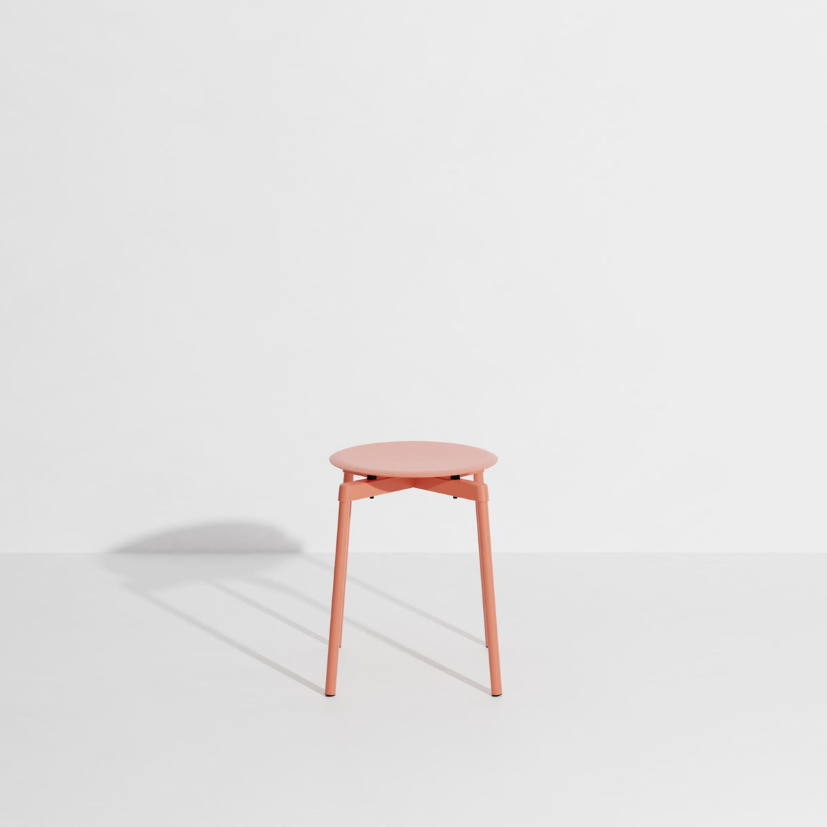 Tabouret Fromme de Tom Chung - Petite Friture-Corail-The Woods Gallery