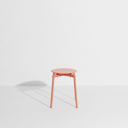 Tabouret Fromme de Tom Chung - Petite Friture-Corail-The Woods Gallery