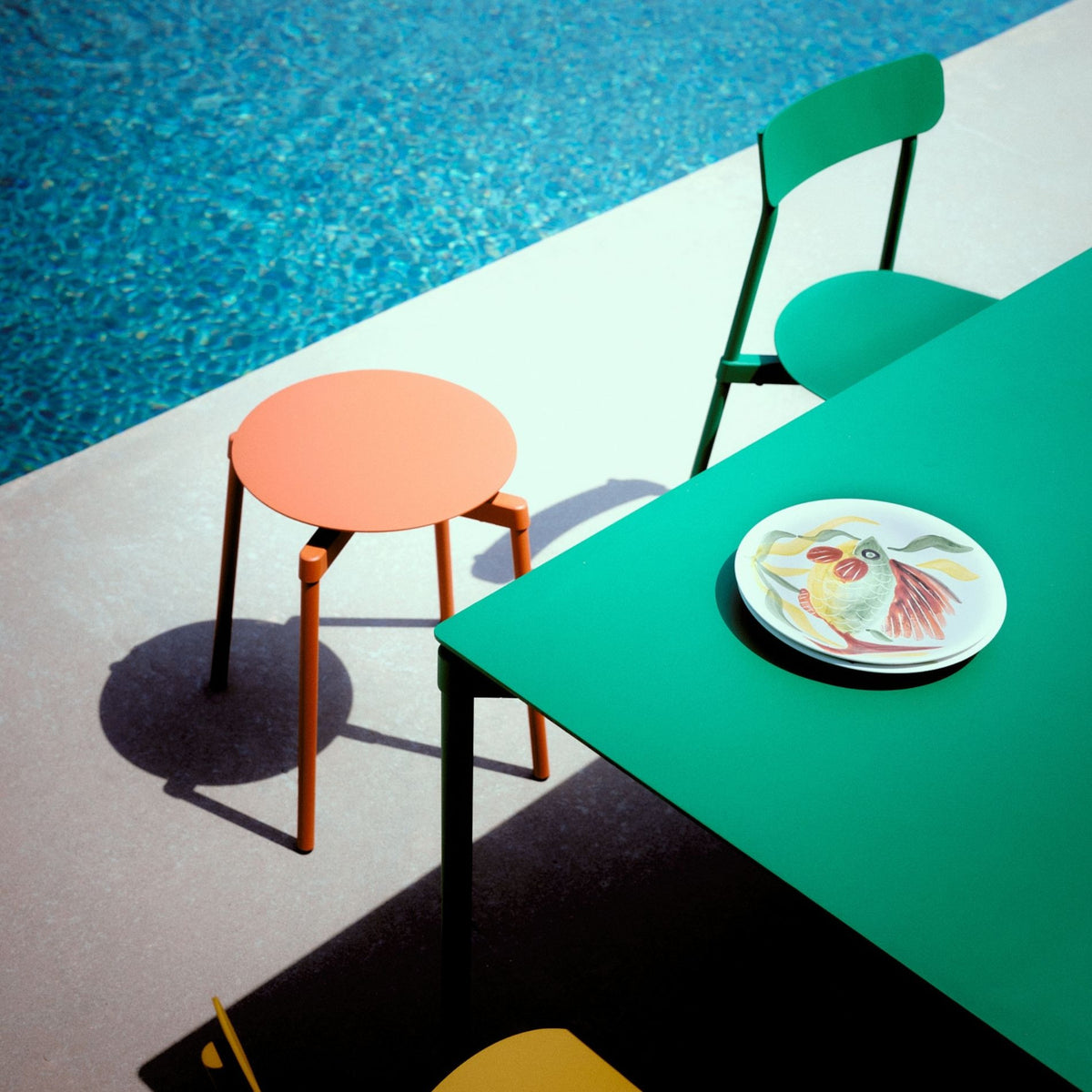 Tabouret Fromme de Tom Chung - Petite Friture-Noir-The Woods Gallery