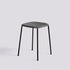 Tabouret Soft Edge 70 de Iskos-Berlin - Hay-Placage de chêne laqué Soft black, assise — Acier thermolaqué noir, piètement 4 pieds-The Woods Gallery