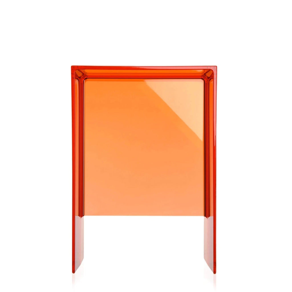 Tabouret - Table basse Max-Beam de Ludovica + Roberto Palomba Ø 33 - Kartell-Orange tangerine-The Woods Gallery