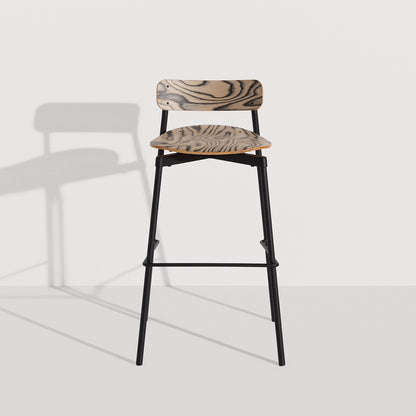Tabouret de bar 75 cm Fromme Bois de Tom Chung - Petite Friture-Alpi Sottsass-The Woods Gallery