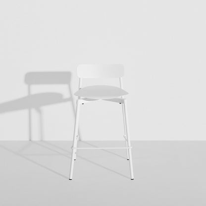 Tabouret de bar Fromme 65 cm de Tom Chung - Petite Friture-Blanc-The Woods Gallery