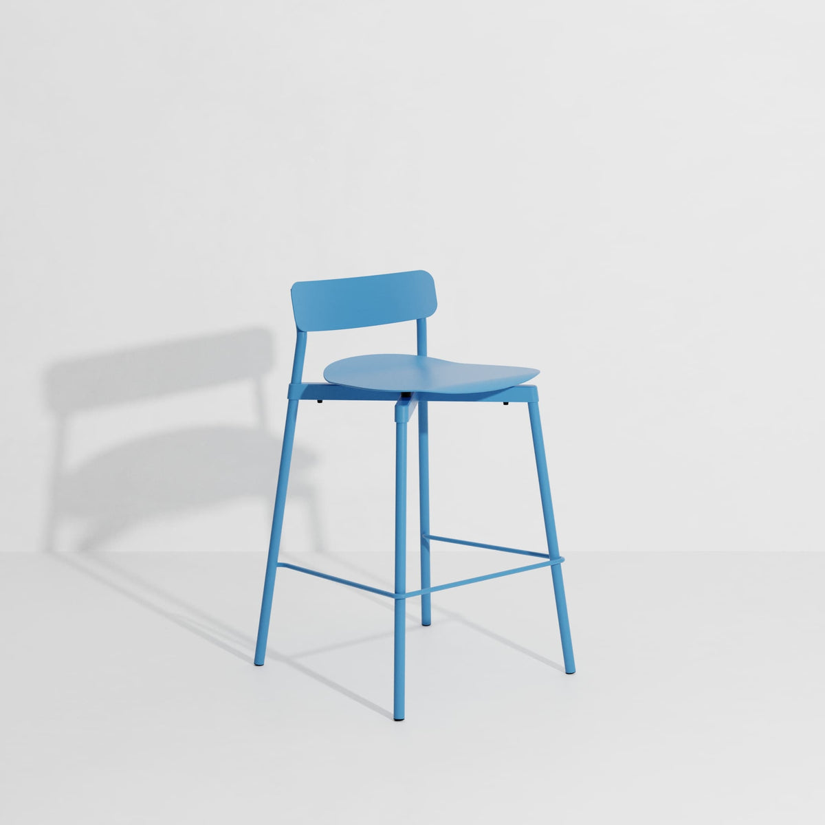 Tabouret de bar Fromme 65 cm de Tom Chung - Petite Friture-Bleu Ciel-The Woods Gallery