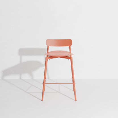 Tabouret de bar Fromme 65 cm de Tom Chung - Petite Friture-Corail-The Woods Gallery