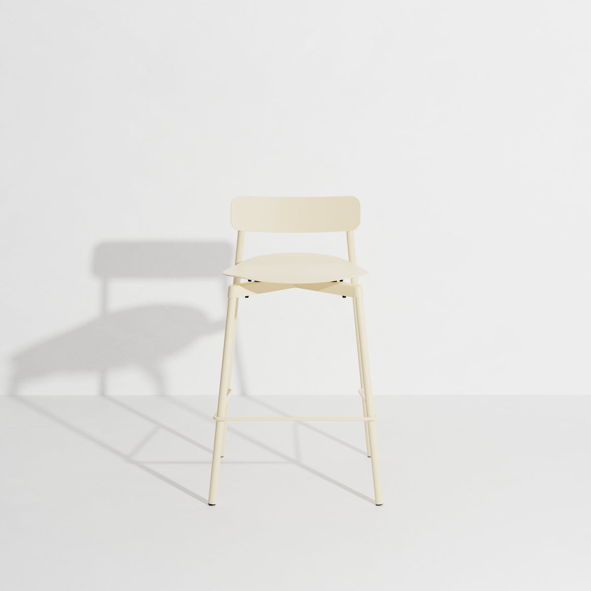 Tabouret de bar Fromme 65 cm de Tom Chung - Petite Friture-Ivoire-The Woods Gallery