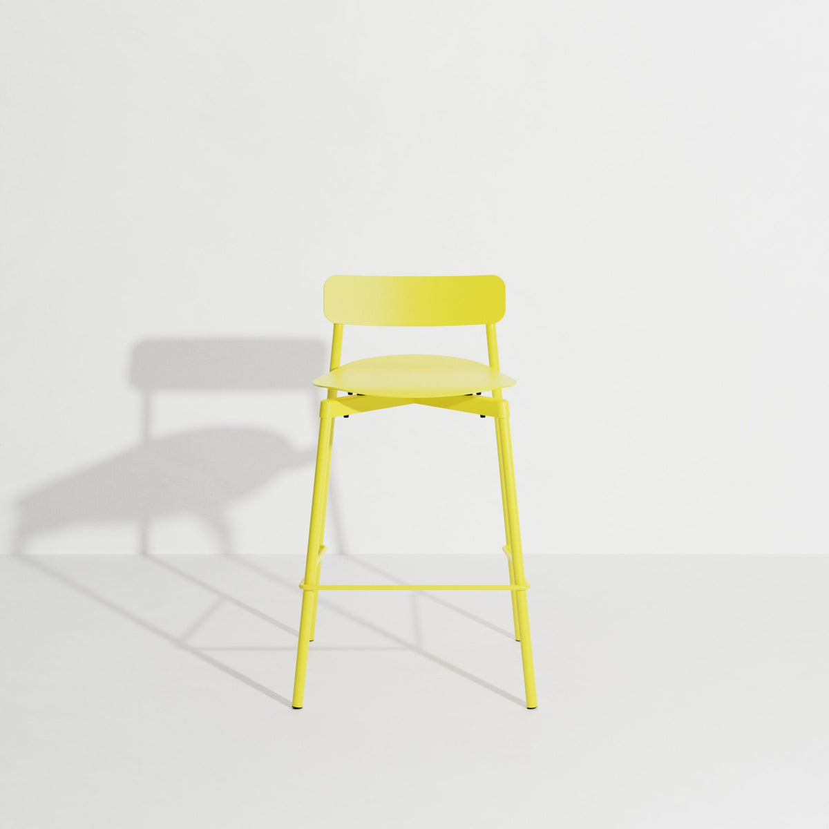 Tabouret de bar Fromme 65 cm de Tom Chung - Petite Friture-Jaune-The Woods Gallery