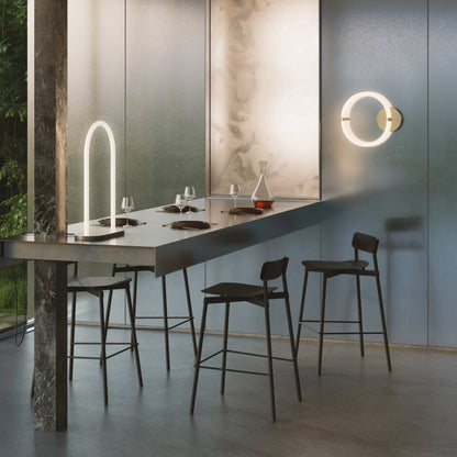 Tabouret de bar Fromme 65 cm de Tom Chung - Petite Friture-Noir-The Woods Gallery