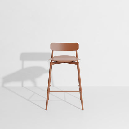 Tabouret de bar Fromme 65 cm de Tom Chung - Petite Friture-Terracotta-The Woods Gallery