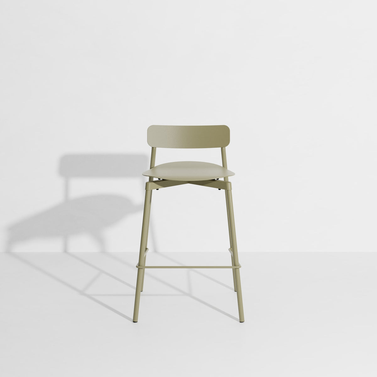 Tabouret de bar Fromme 65 cm de Tom Chung - Petite Friture-Vert jade-The Woods Gallery