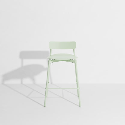 Tabouret de bar Fromme 65 cm de Tom Chung - Petite Friture-Vert pastel-The Woods Gallery