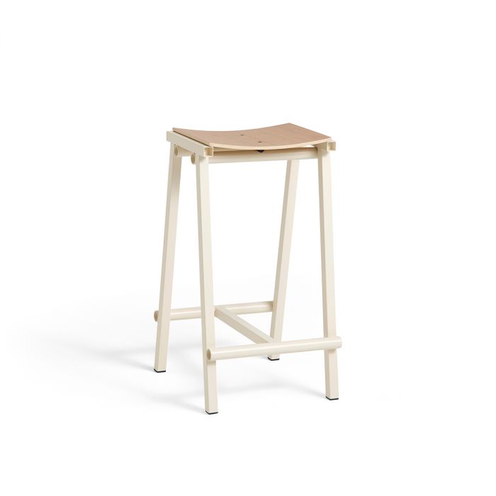 Tabouret de bar Taburete 8 H66 et H76 par Marc Morro - Hay-Blanc-H66-The Woods Gallery