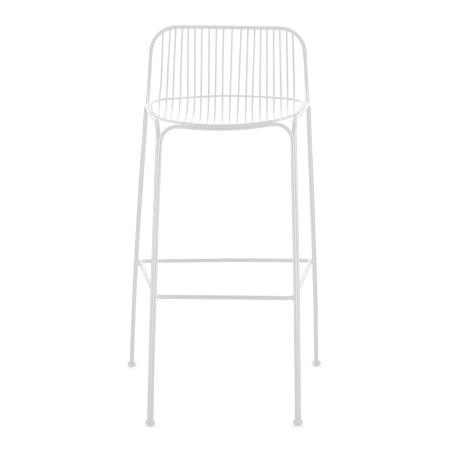Tabouret haut Hiray de Ludovica et Roberto Palomba - Kartell-Blanc-The Woods Gallery
