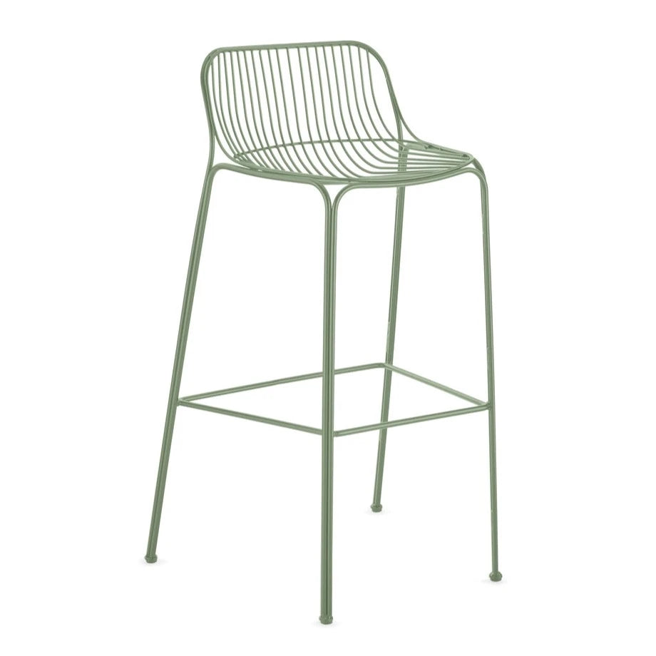 Tabouret haut Hiray de Ludovica et Roberto Palomba - Kartell-Vert-The Woods Gallery