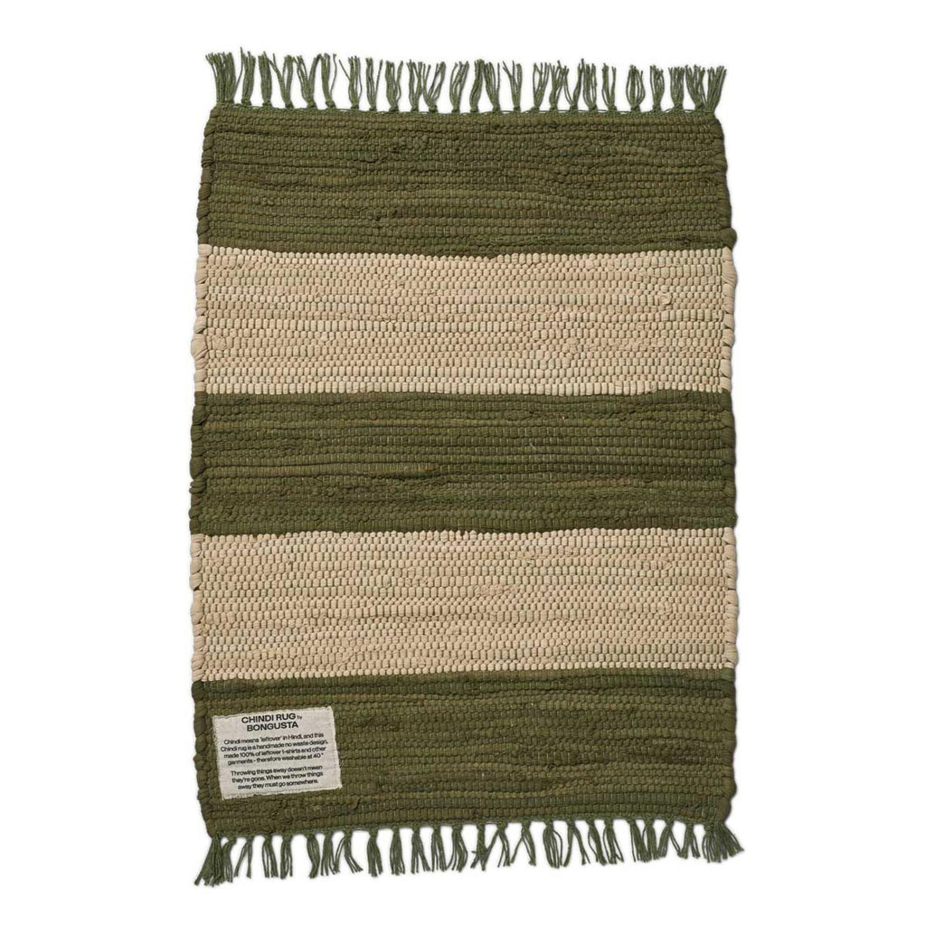 Tapis Chindi Rug - Bongusta-45 x 60-Kaki - Beige-The Woods Gallery
