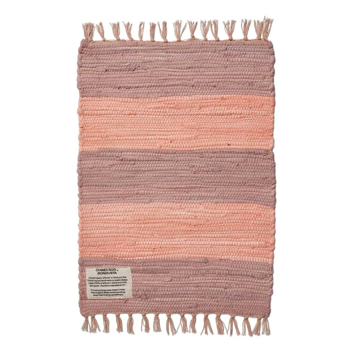Tapis Chindi Rug - Bongusta-45 x 60-Rose - Violet-The Woods Gallery