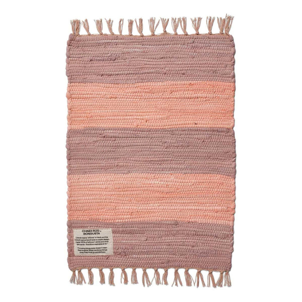 Tapis Chindi Rug - Bongusta-45 x 60-Rose - Violet-The Woods Gallery