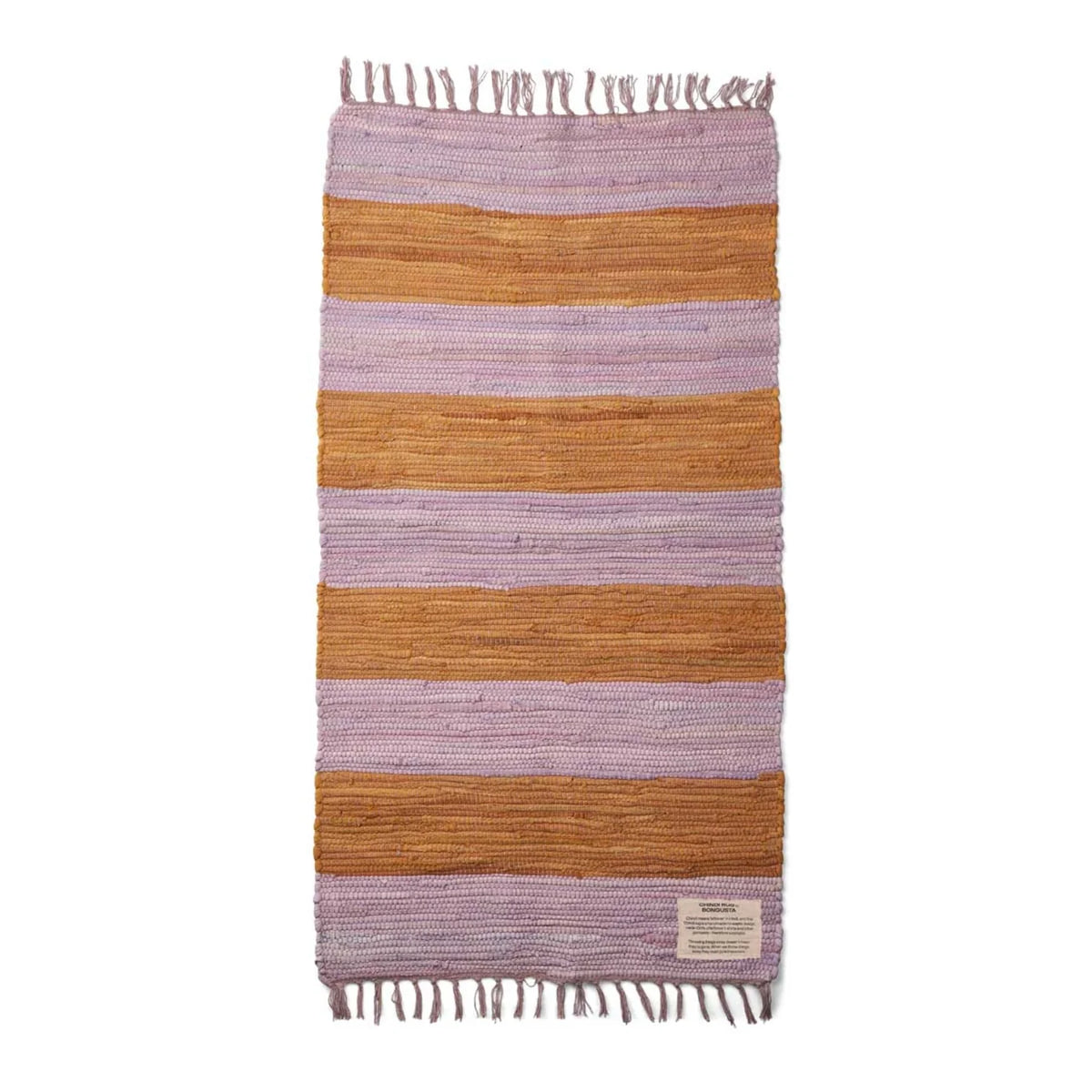 Tapis Chindi Rug - Bongusta-60 x 90-Lilas - Doré-The Woods Gallery