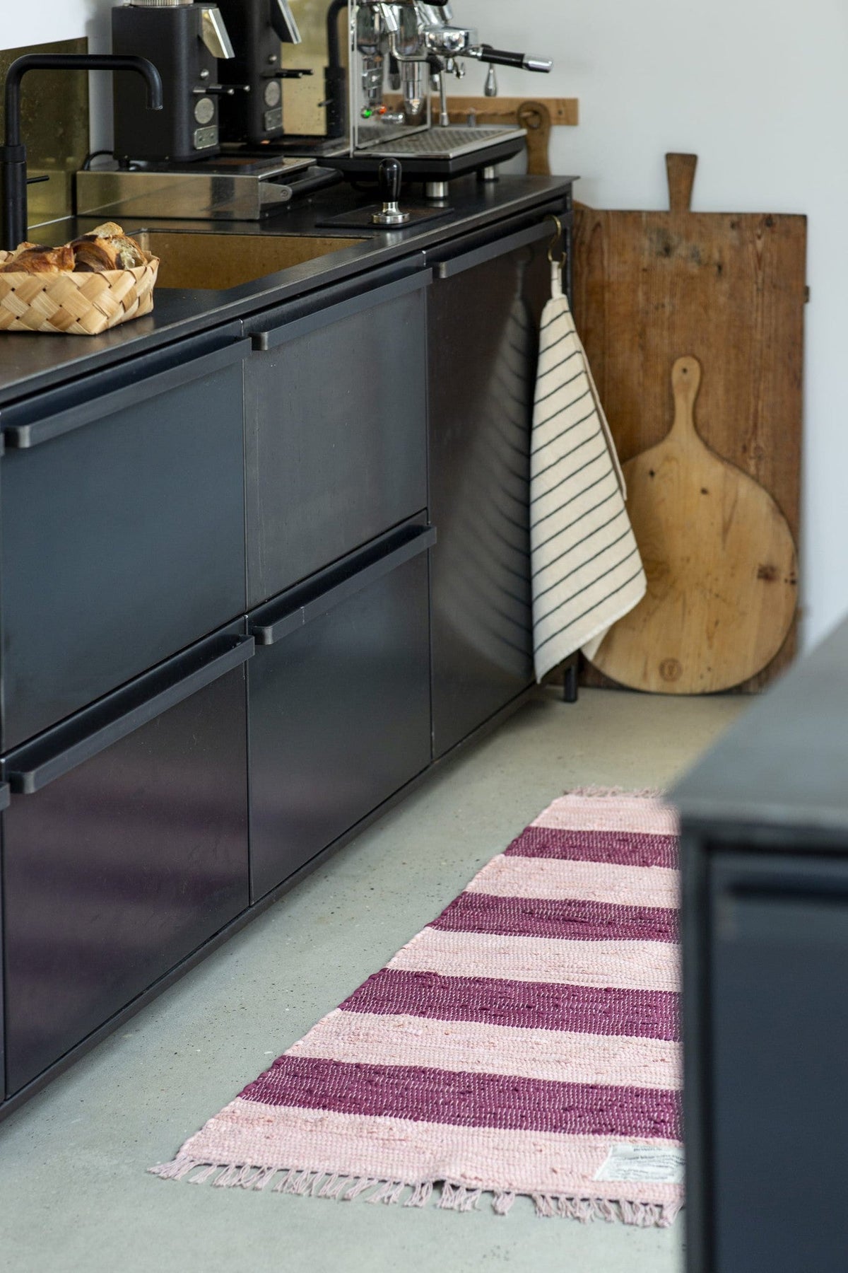 Tapis Chindi Rug - Bongusta-60 x 90-Lilas - Doré-The Woods Gallery