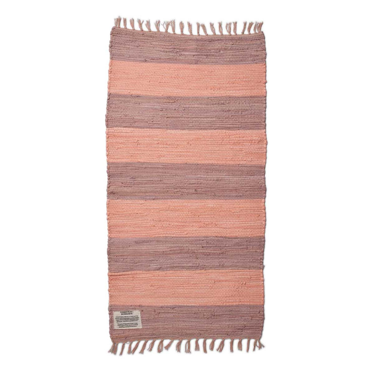 Tapis Chindi Rug - Bongusta-60 x 90-Lilas - Doré-The Woods Gallery