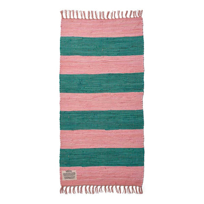 Tapis Chindi Rug - Bongusta-60 x 90-Lilas - Doré-The Woods Gallery
