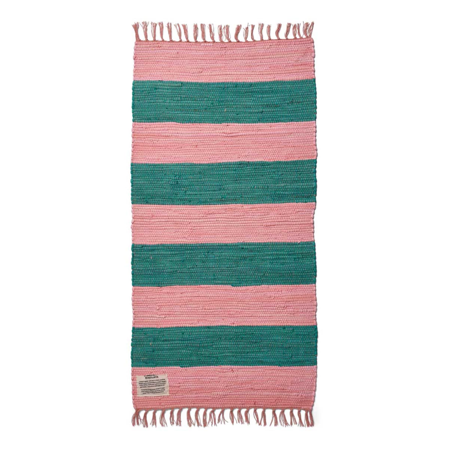 Tapis Chindi Rug - Bongusta-60 x 90-Lilas - Doré-The Woods Gallery