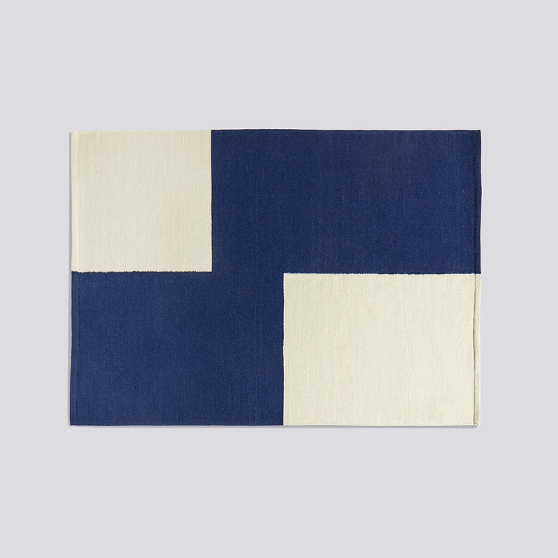 Tapis Ethan Cook Flat Works 170 x 240 cm - Hay-Bleu - Blanc-The Woods Gallery
