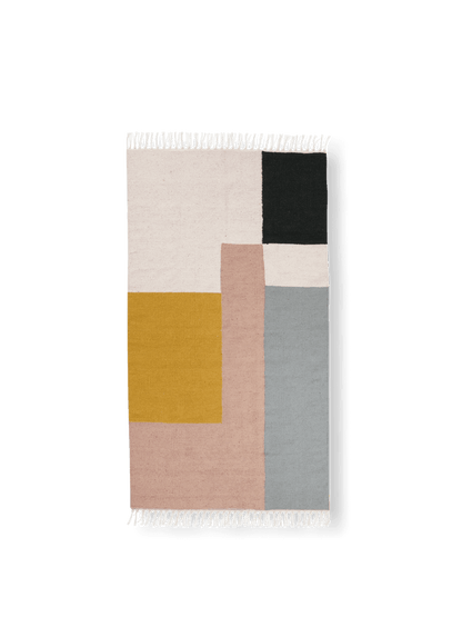 Tapis Kelim Squares - Ferm Living-140 x 200 cm-The Woods Gallery