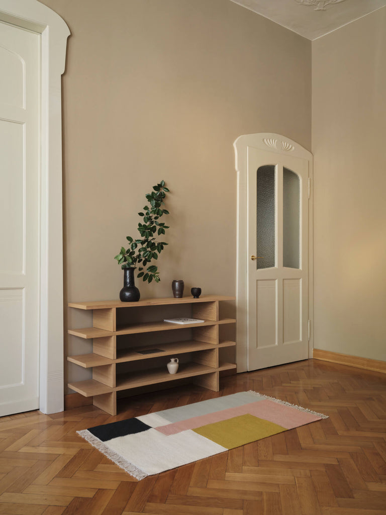 Tapis Kelim Squares - Ferm Living-160 x 250 cm-The Woods Gallery