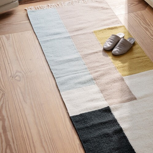 Tapis Kelim Squares - Ferm Living-160 x 250 cm-The Woods Gallery