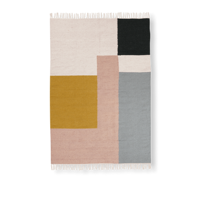 Tapis Kelim Squares - Ferm Living-160 x 250 cm-The Woods Gallery