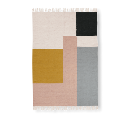 Tapis Kelim Squares - Ferm Living-160 x 250 cm-The Woods Gallery