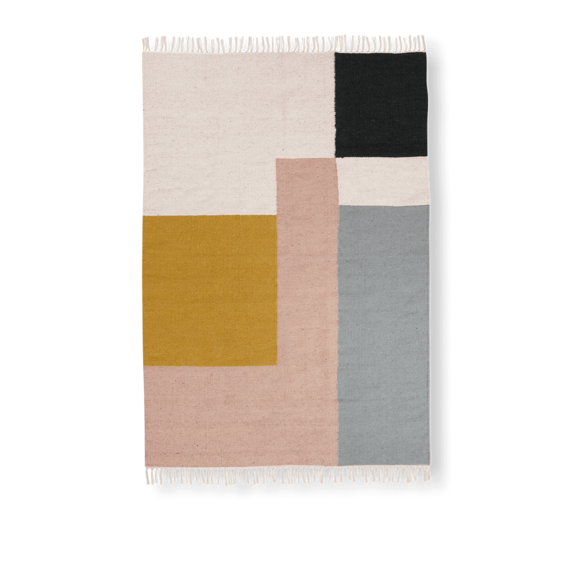 Tapis Kelim Squares - Ferm Living-160 x 250 cm-The Woods Gallery
