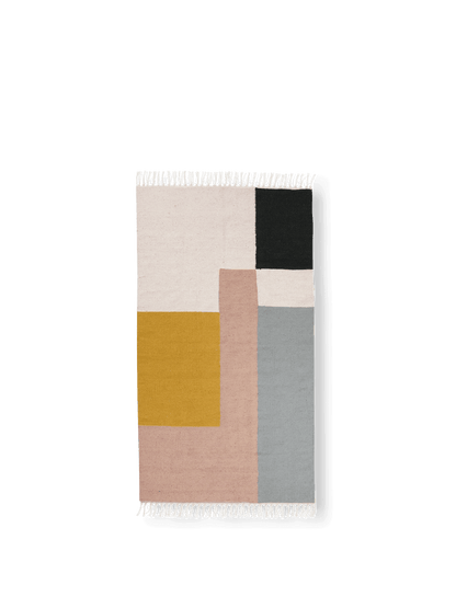 Tapis Kelim Squares - Ferm Living-80 x 140 cm-The Woods Gallery