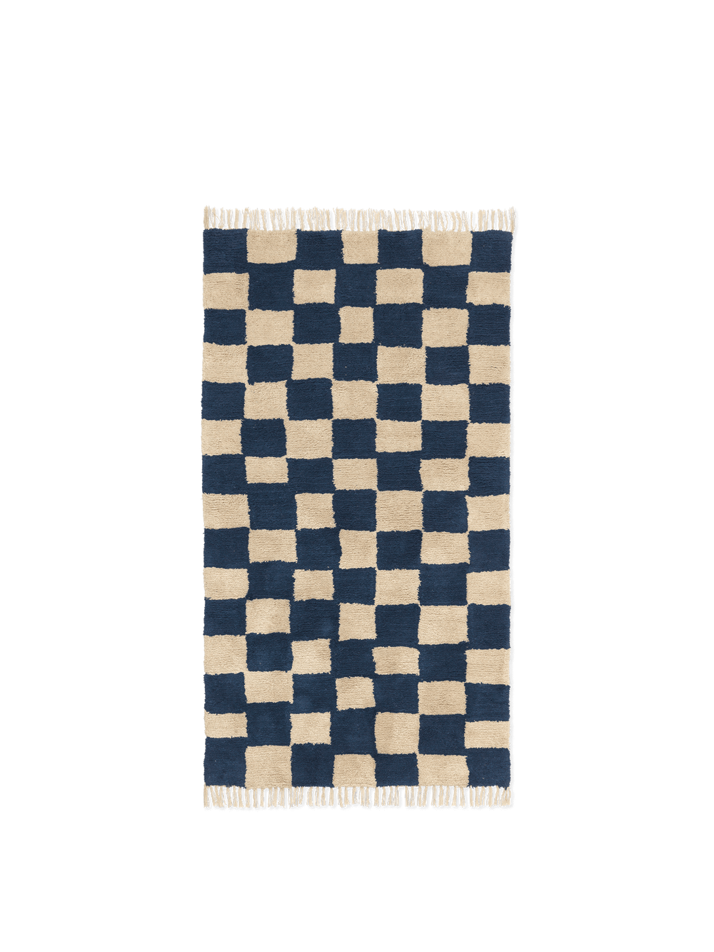 Tapis Lavable Mara - Ferm Living-Bleu-The Woods Gallery