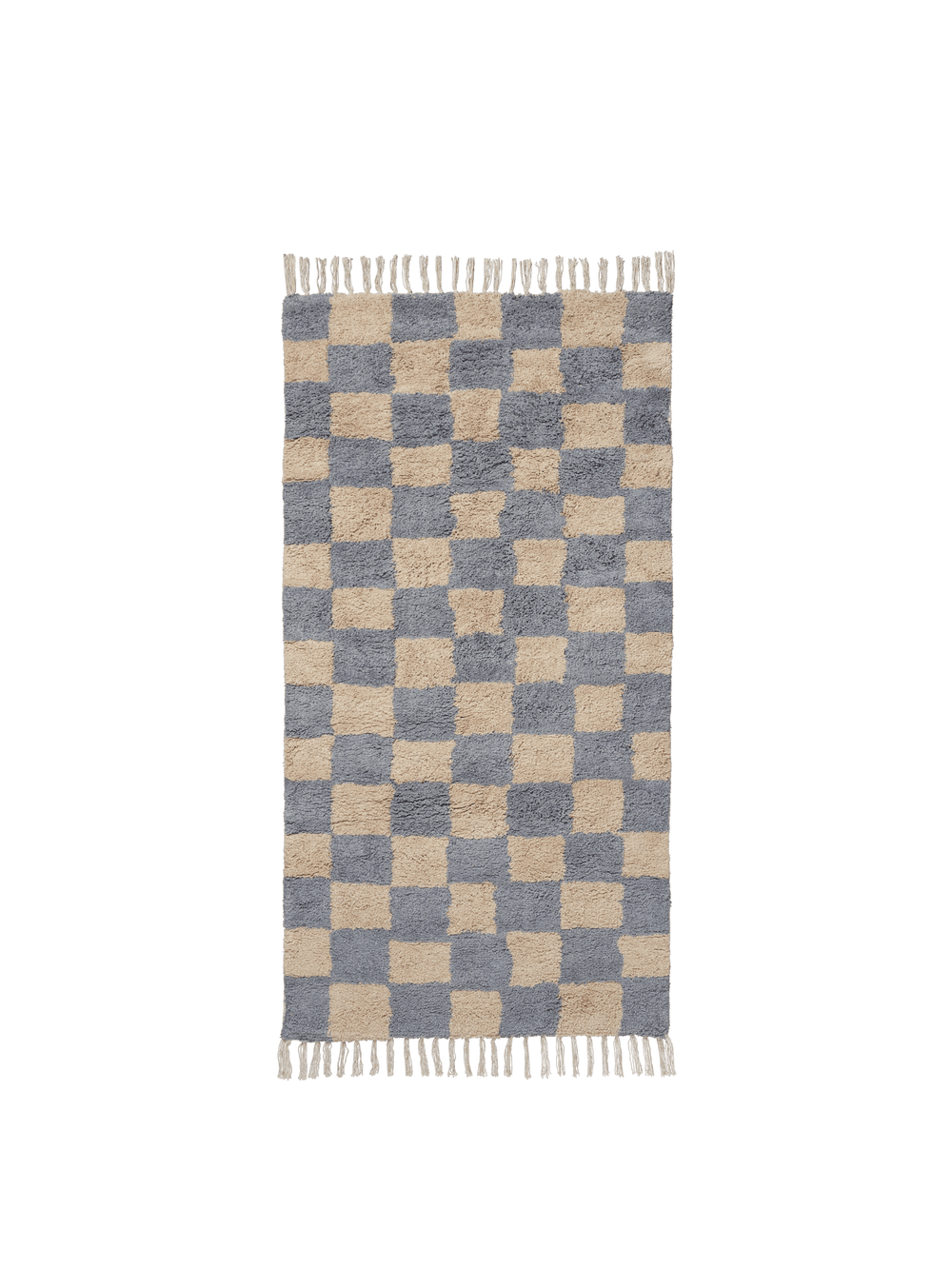 Tapis Lavable Mara - Ferm Living-Bleu brume-The Woods Gallery