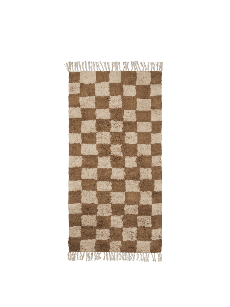 Tapis Lavable Mara - Ferm Living-Rouille-The Woods Gallery