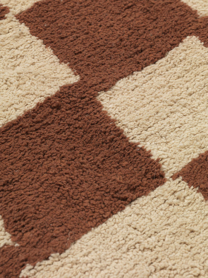 Tapis Lavable Mara - Ferm Living-Rouille-The Woods Gallery