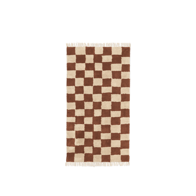 Tapis Lavable Mara - Ferm Living-Rouille-The Woods Gallery